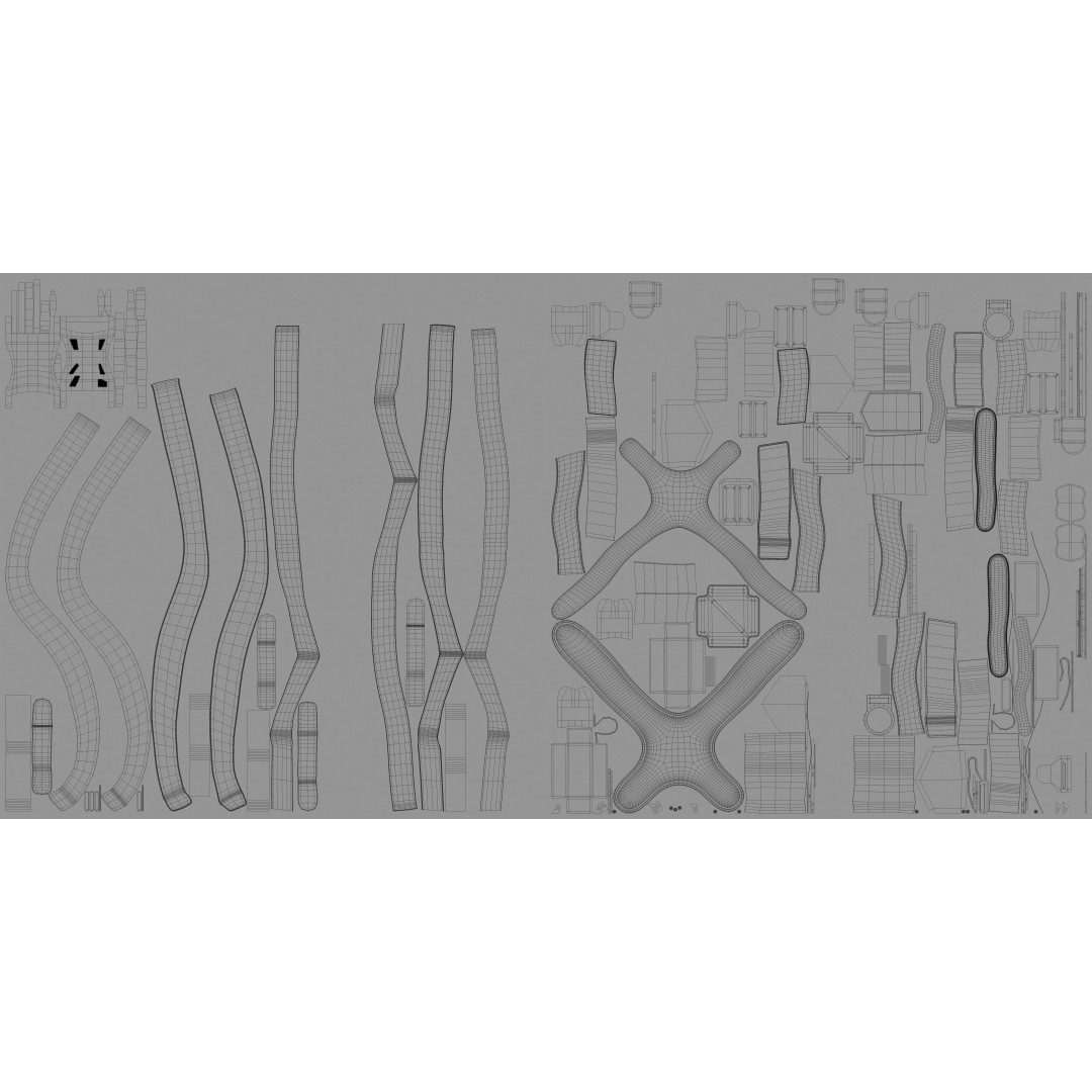 Safety Harness 3D Model – Premium Black Adjustable Gear, FBX - View 15