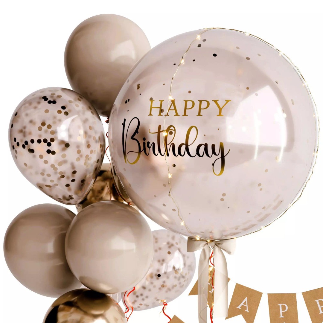 Holiday Balloons 3D Model – PBR Textured Blender Asset, FBX, OBJ - View 3