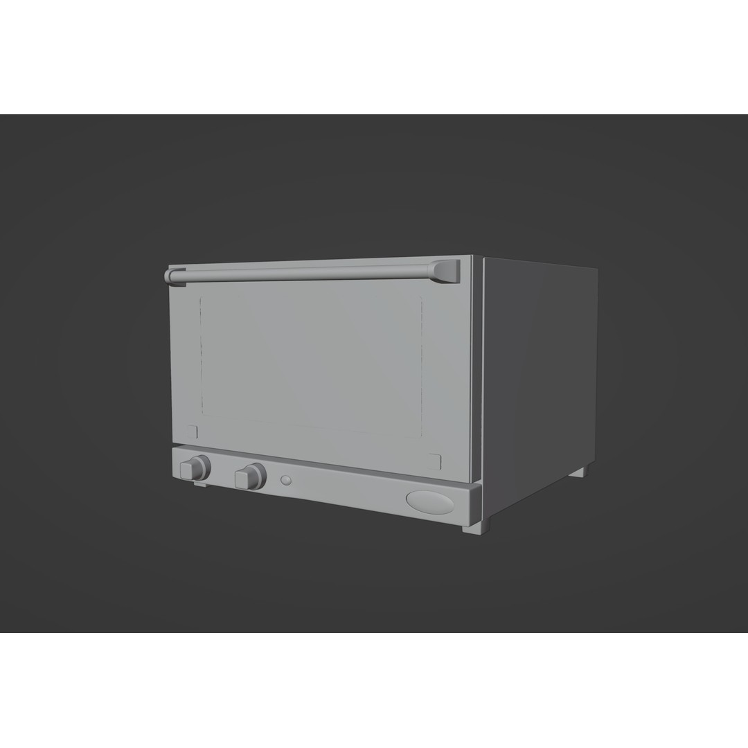 Convection Oven Unox XF013 Lisa 3D Model – PBR Textured, Game-Ready Formats - View 5