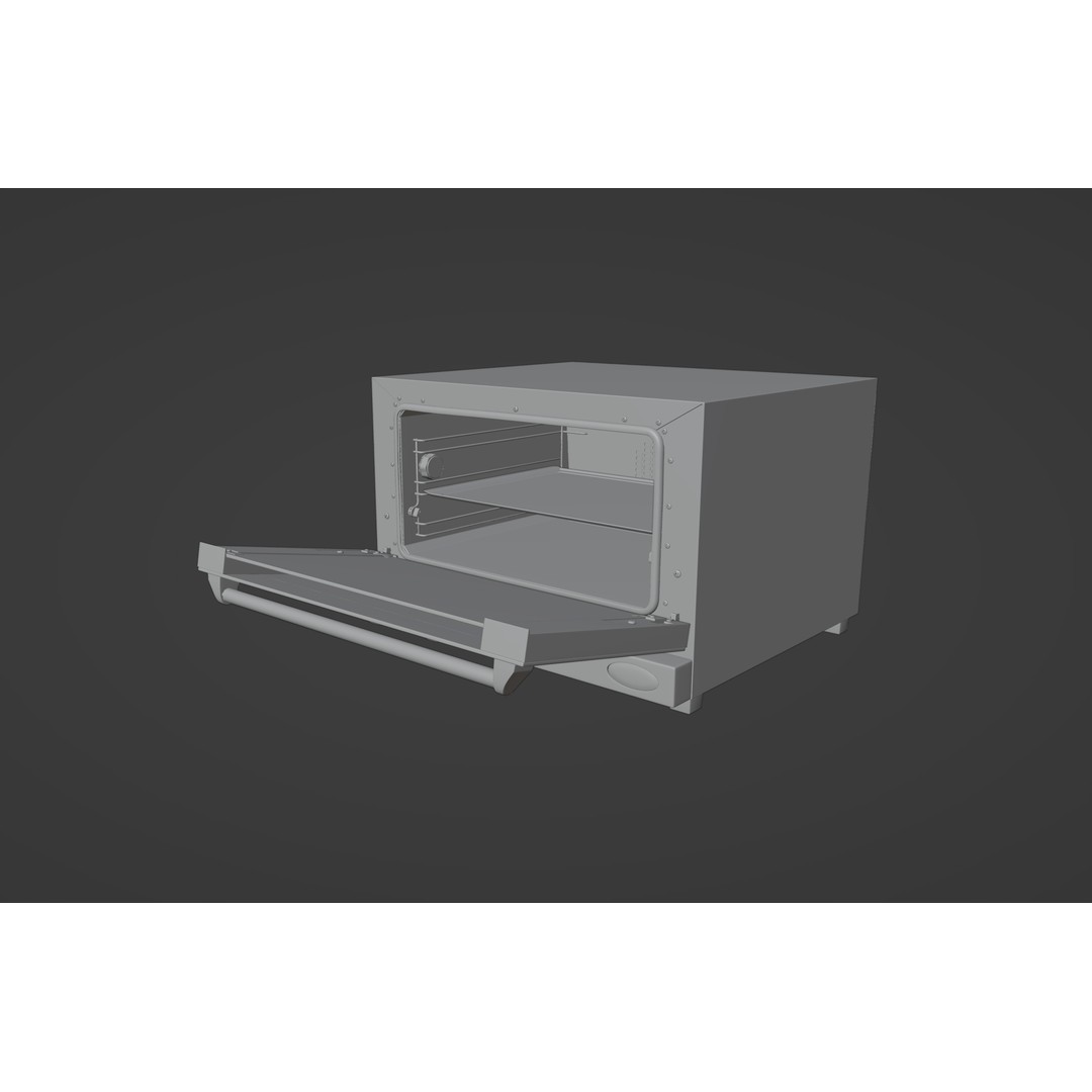 Convection Oven Unox XF013 Lisa 3D Model – PBR Textured, Game-Ready Formats - View 6