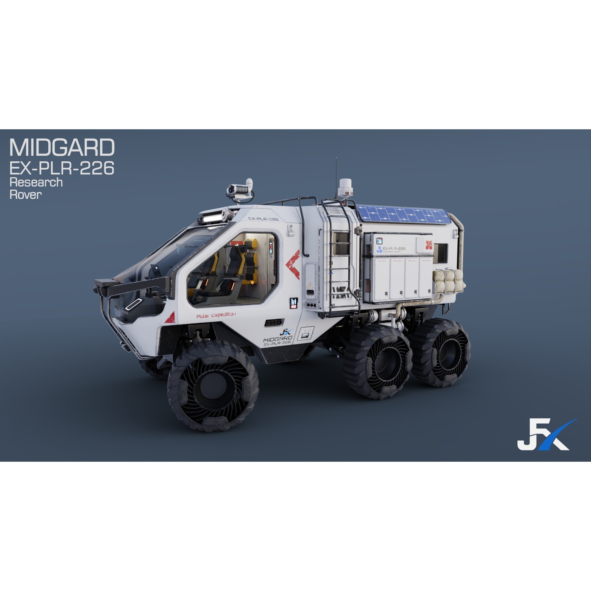 Midgard Expedition Vehicle - Low-Poly Game-Ready 3D Model - View 13