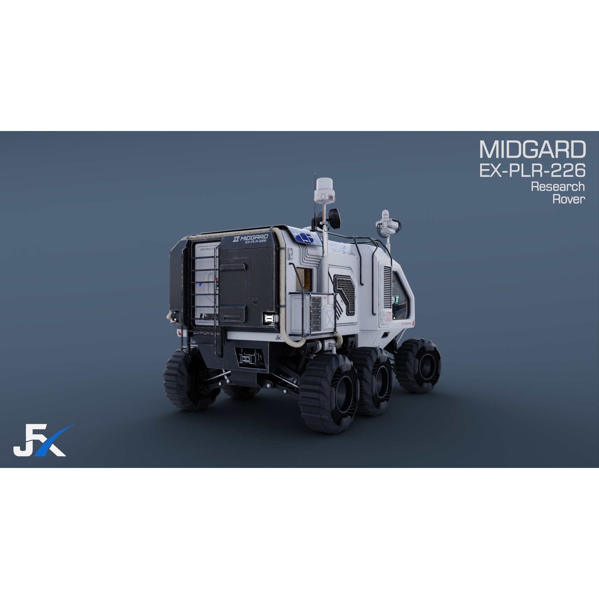 Midgard Expedition Vehicle - Low-Poly Game-Ready 3D Model - View 15