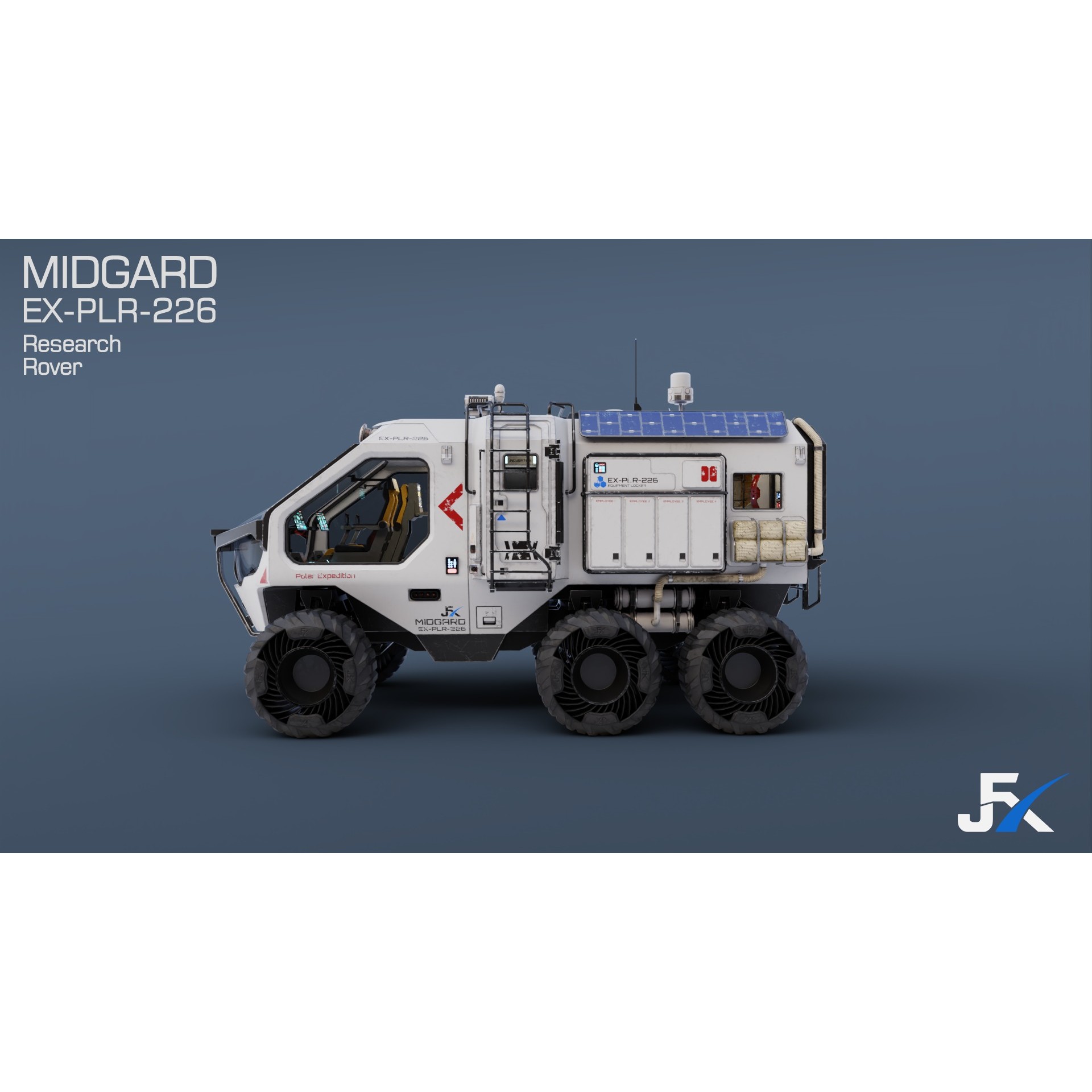 Midgard Expedition Vehicle - Low-Poly Game-Ready 3D Model - View 17