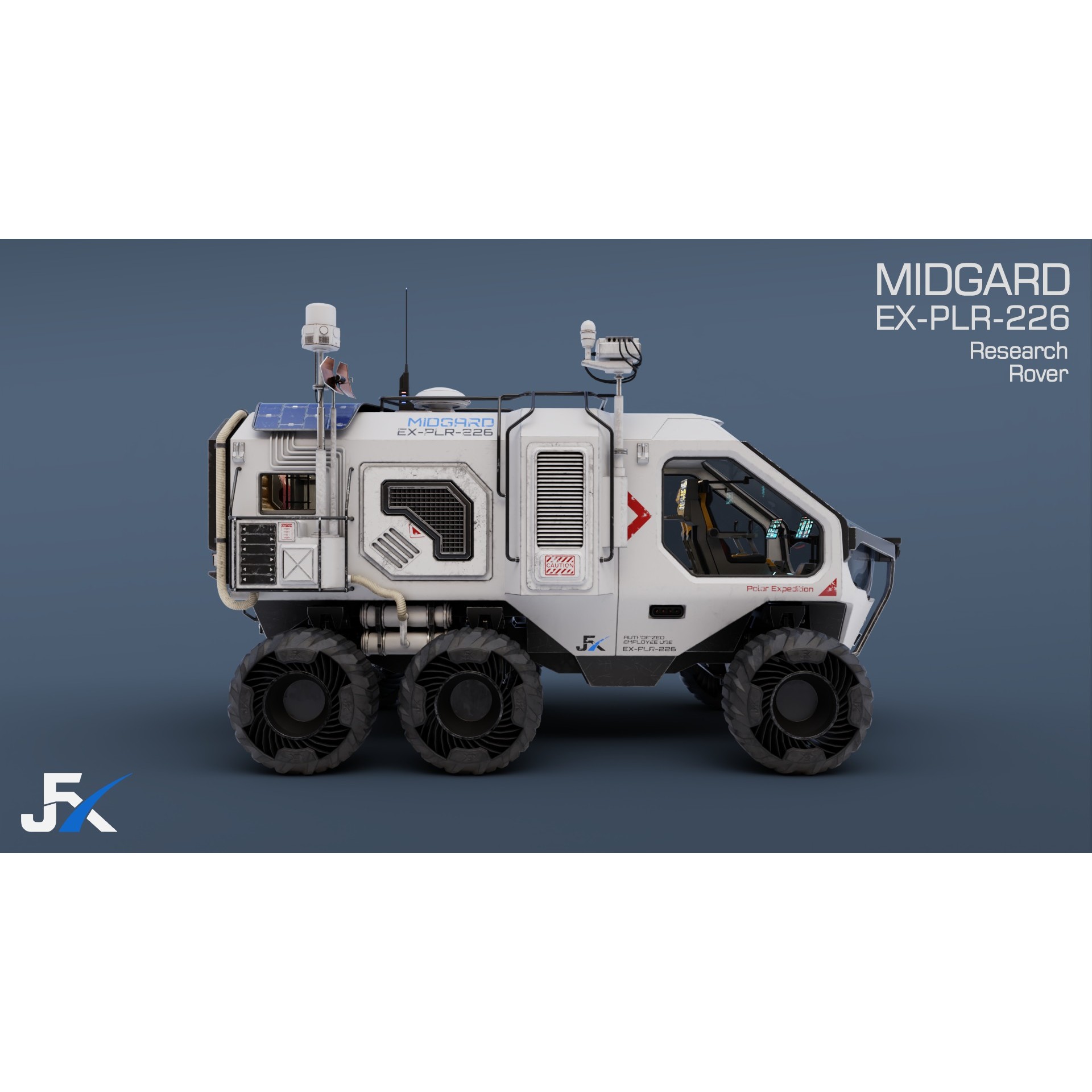 Midgard Expedition Vehicle - Low-Poly Game-Ready 3D Model - View 19