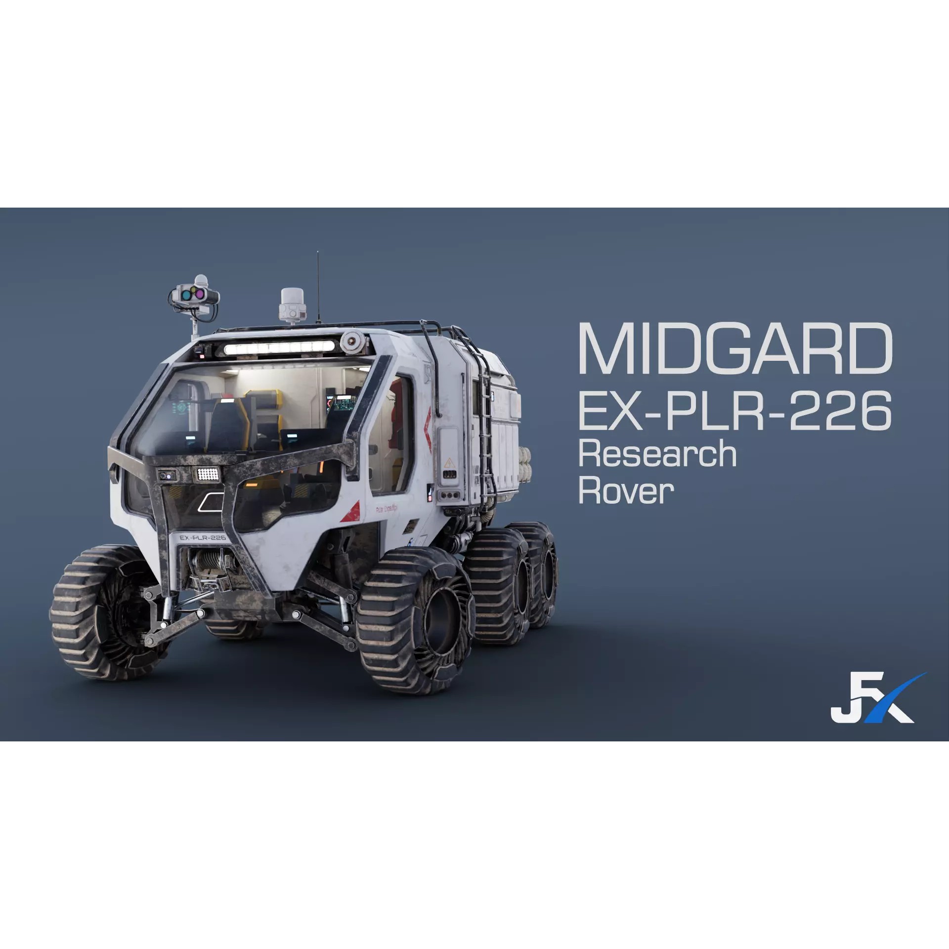 Midgard Expedition Vehicle - Low-Poly Game-Ready 3D Model - View 2