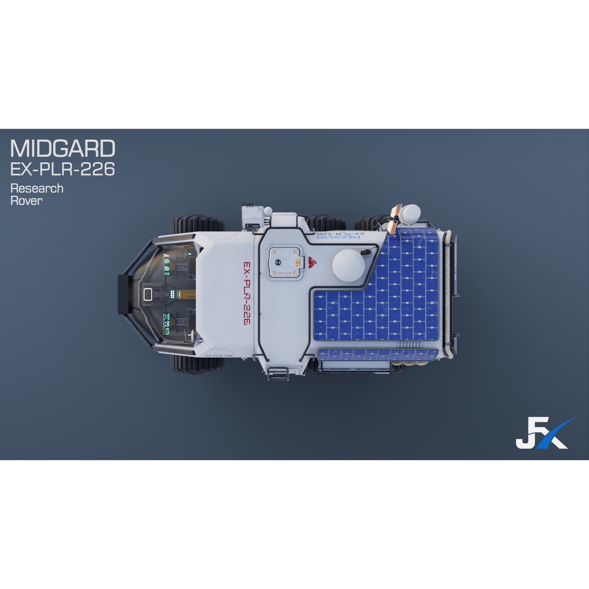 Midgard Expedition Vehicle - Low-Poly Game-Ready 3D Model - View 21