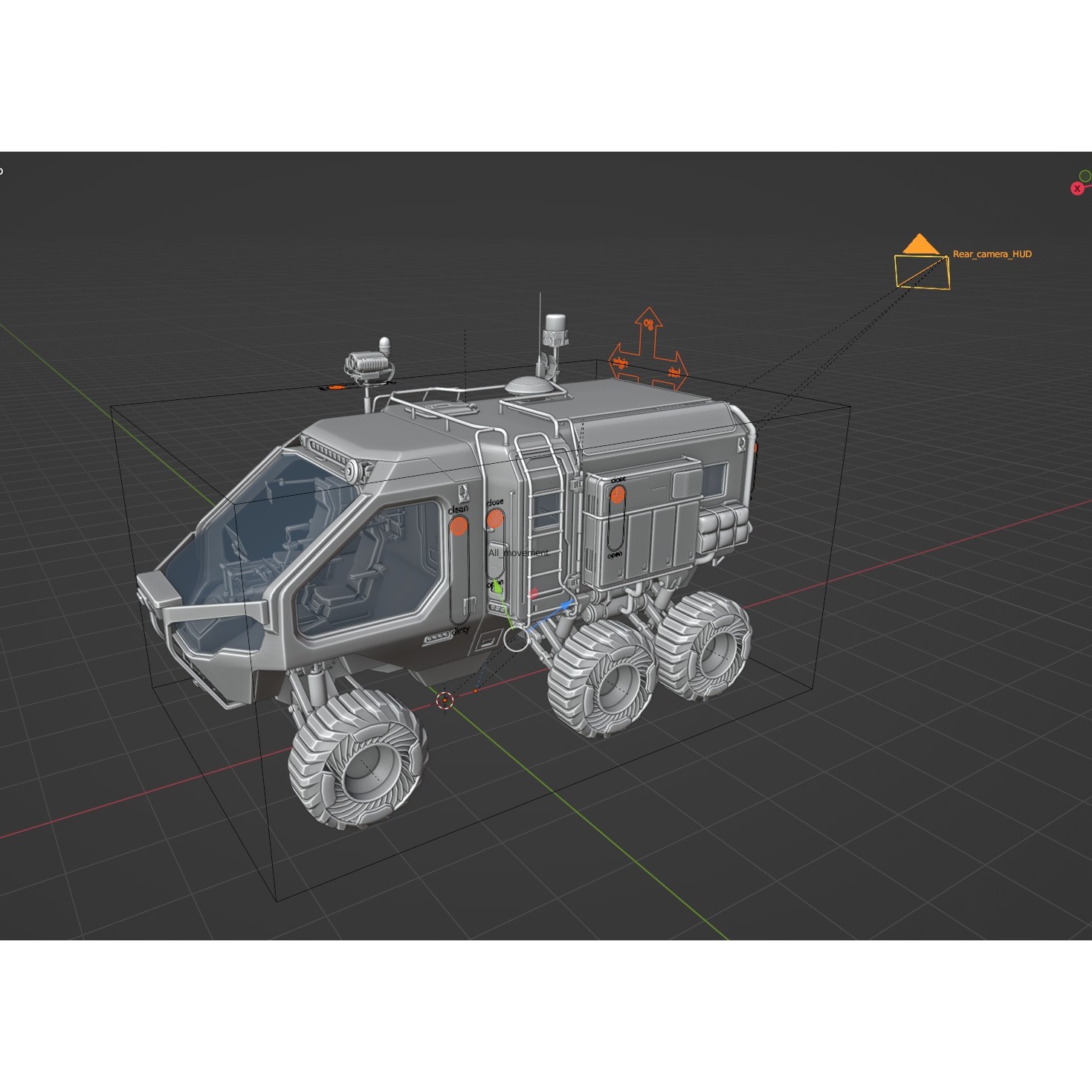 Midgard Expedition Vehicle - Low-Poly Game-Ready 3D Model - View 29