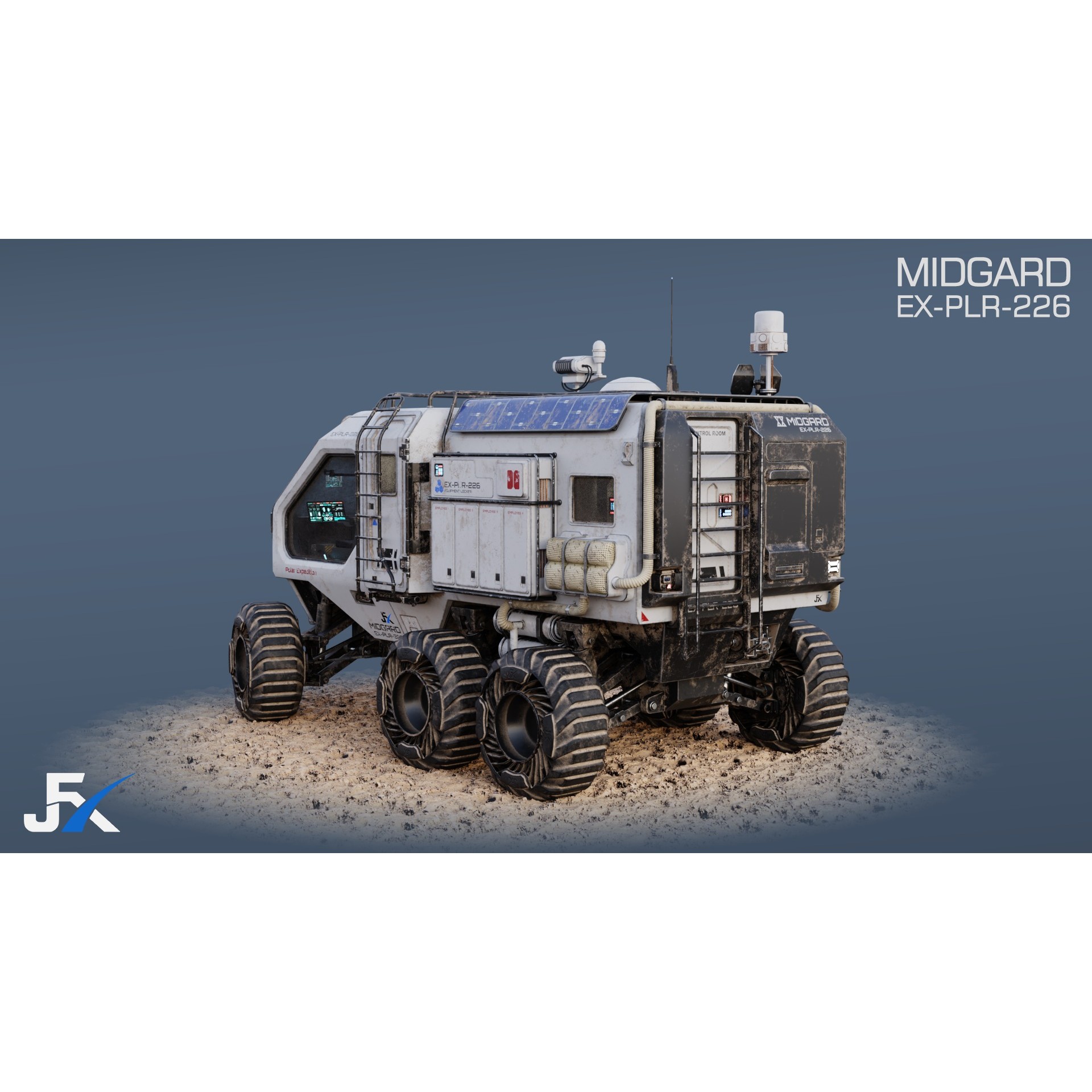 Midgard Expedition Vehicle - Low-Poly Game-Ready 3D Model - View 5