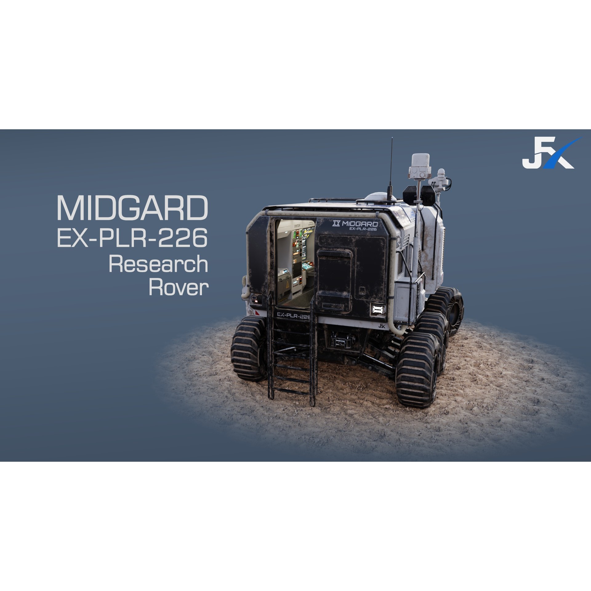 Midgard Expedition Vehicle - Low-Poly Game-Ready 3D Model - View 9