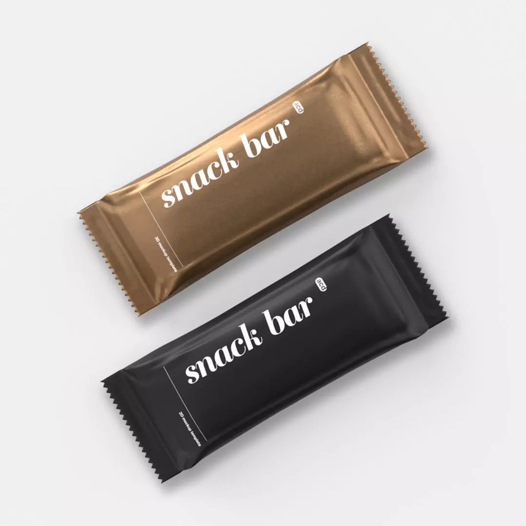 Granola Bar 3D Model – PBR Snack Packaging Mockup, Blender & FBX - View 2