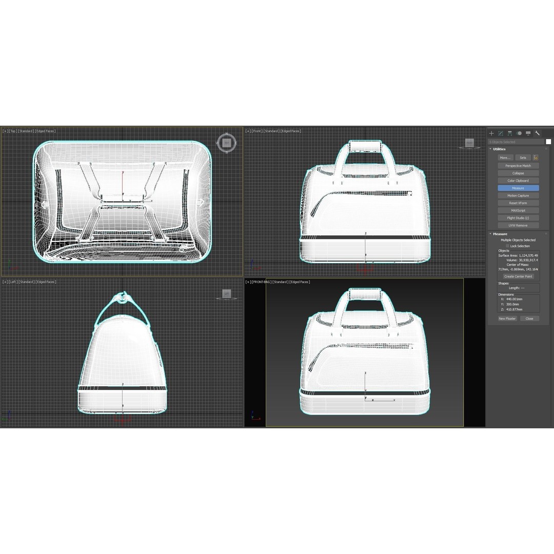 Handbag 3D Model – Versatile Fashion Accessory, PBR Textures, FBX