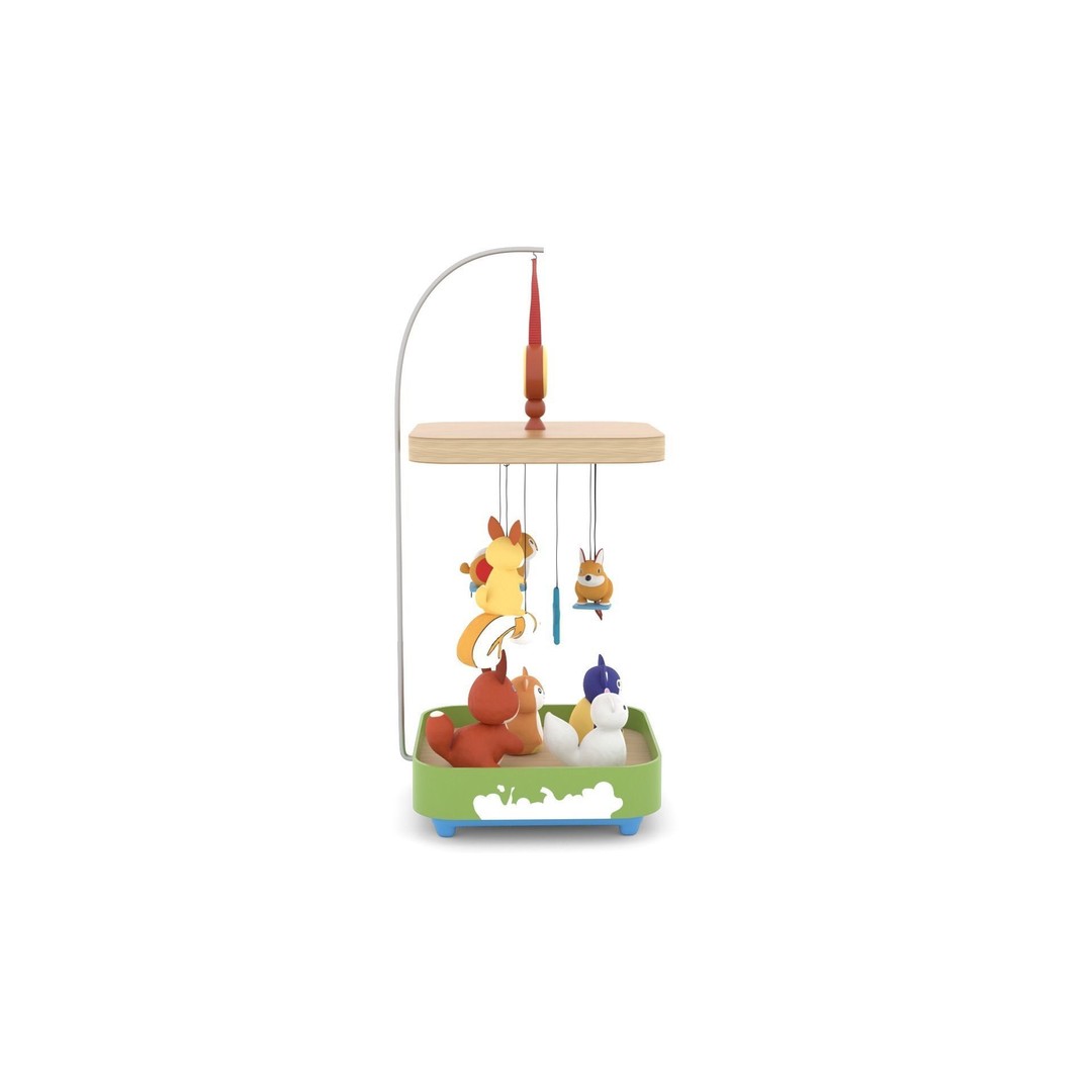 Musical Mobile 3D Model – Low Poly Cute Animal Characters, FBX - View 5