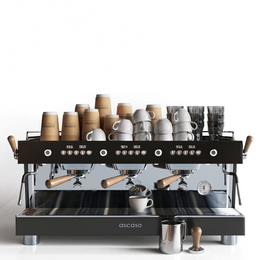 Coffee Machine 3D Model – High-Detail Kitchenware Asset, FBX & 3dsMax - View 5