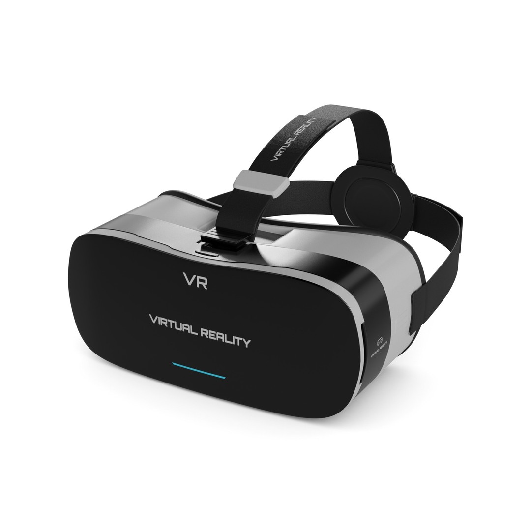 Virtual Reality Headset 3D Model – Low Poly PBR Asset, FBX