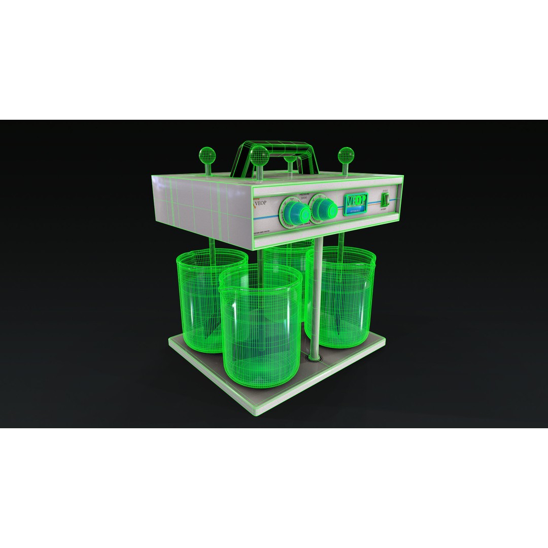 Laboratory Equipment 3D Model – Low Poly PBR Asset, FBX, OBJ