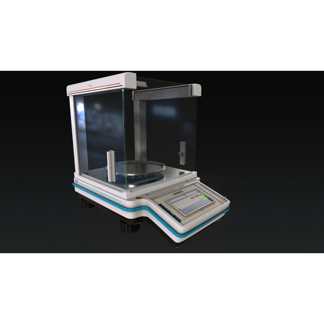 Laboratory Equipment 3D Model – Low Poly PBR Asset, FBX, OBJ - View 12