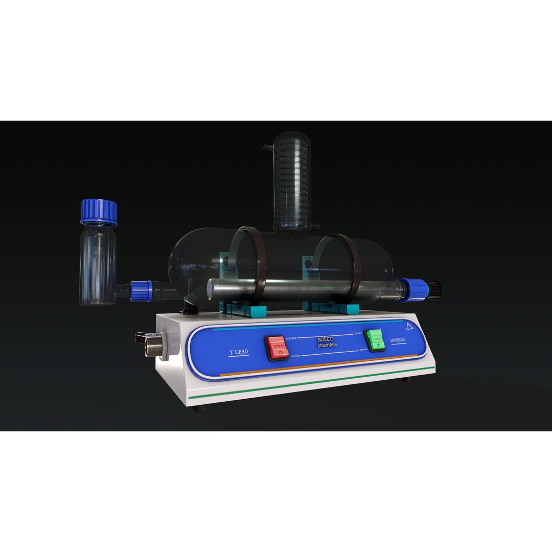 Laboratory Equipment 3D Model – Low Poly PBR Asset, FBX, OBJ - View 27