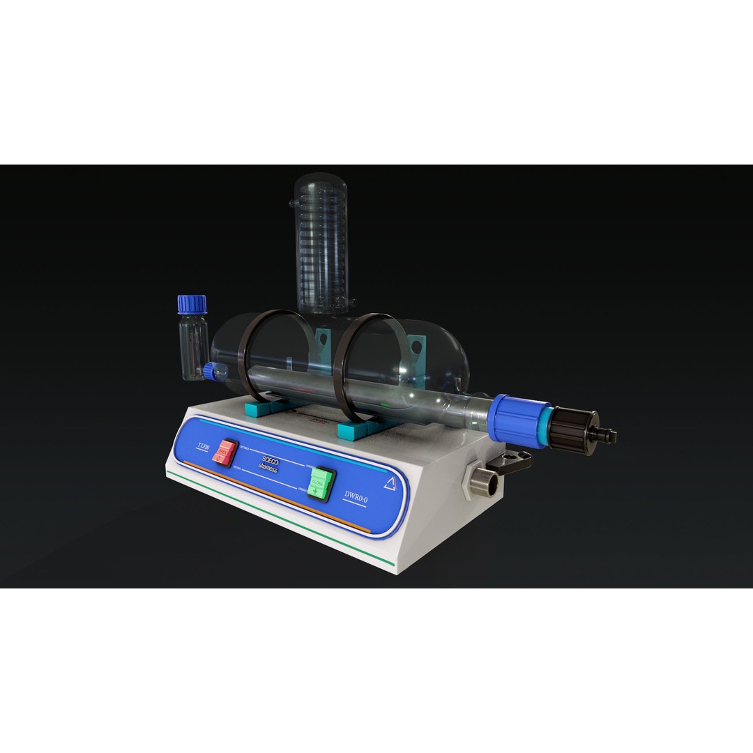 Laboratory Equipment 3D Model – Low Poly PBR Asset, FBX, OBJ - View 28