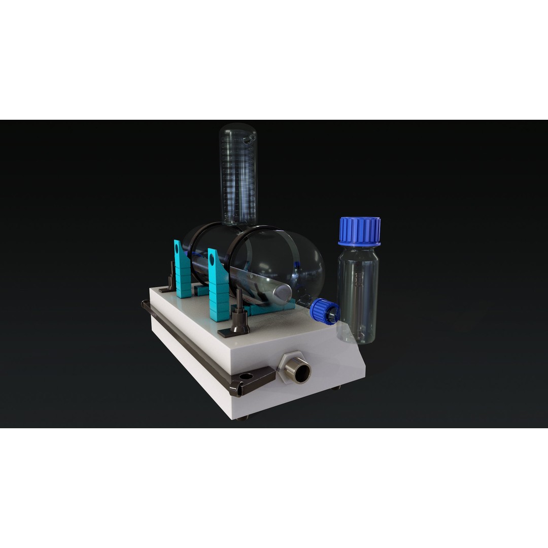 Laboratory Equipment 3D Model – Low Poly PBR Asset, FBX, OBJ - View 30