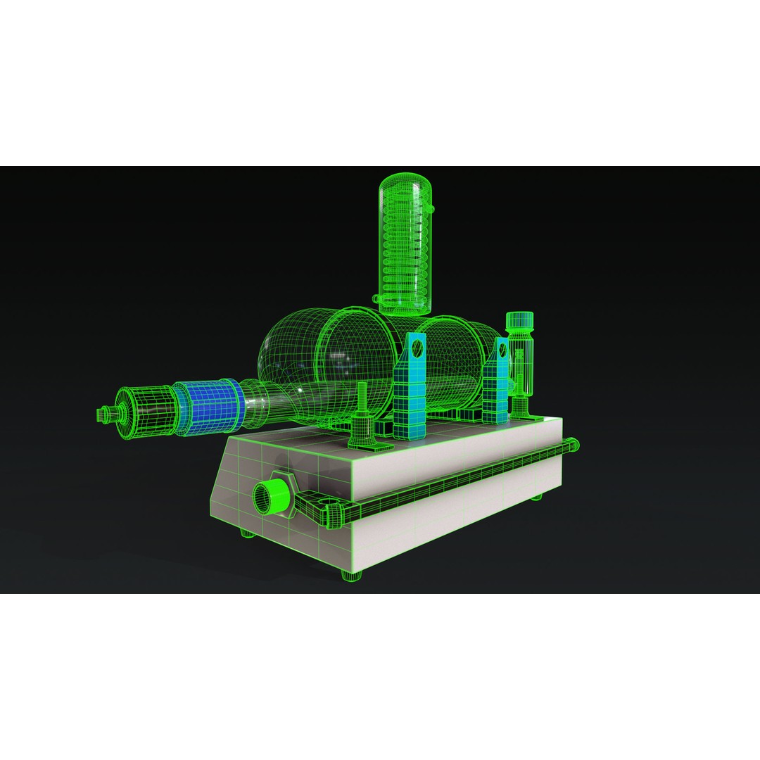 Laboratory Equipment 3D Model – Low Poly PBR Asset, FBX, OBJ - View 32