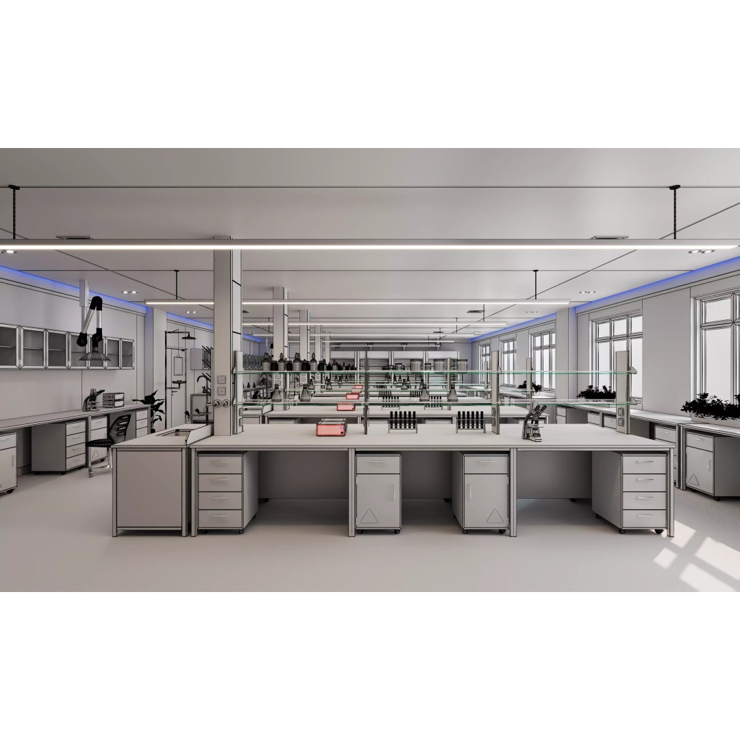 Modern Science Laboratory 3D Model – High Poly Interior, FBX/OBJ - View 16