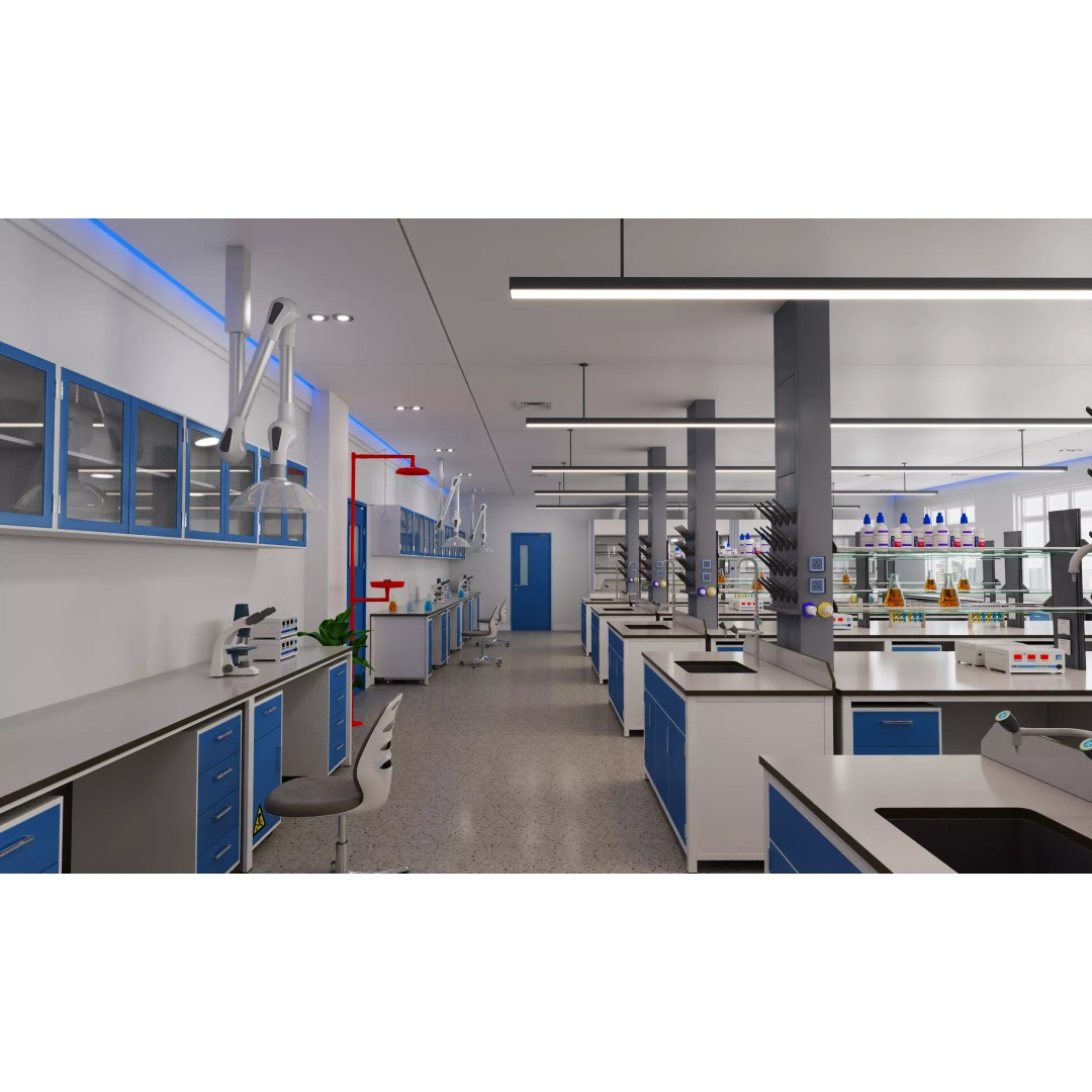 Modern Science Laboratory 3D Model – High Poly Interior, FBX/OBJ - View 2