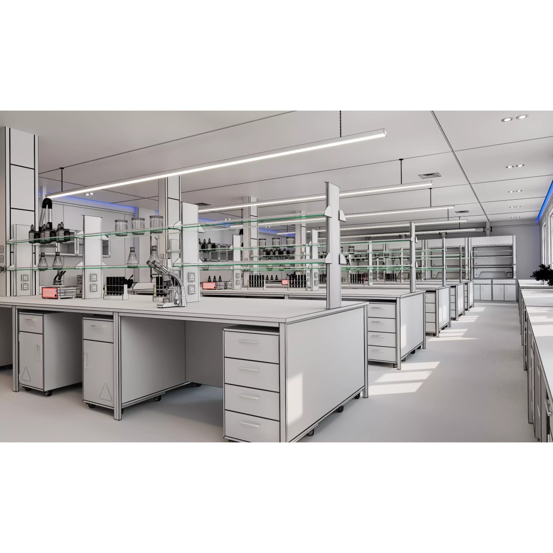 Modern Science Laboratory 3D Model – High Poly Interior, FBX/OBJ - View 21