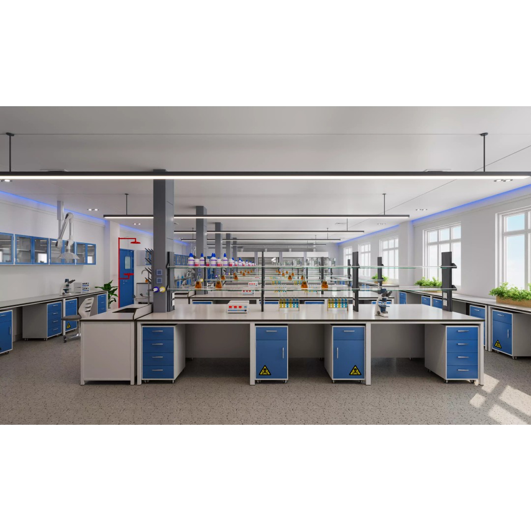 Modern Science Laboratory 3D Model – High Poly Interior, FBX/OBJ - View 3