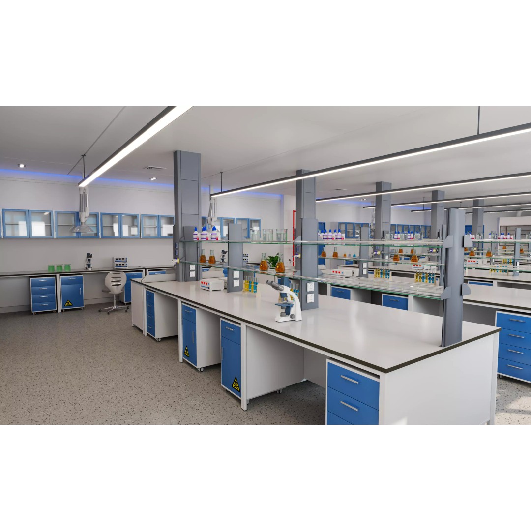 Modern Science Laboratory 3D Model – High Poly Interior, FBX/OBJ - View 9