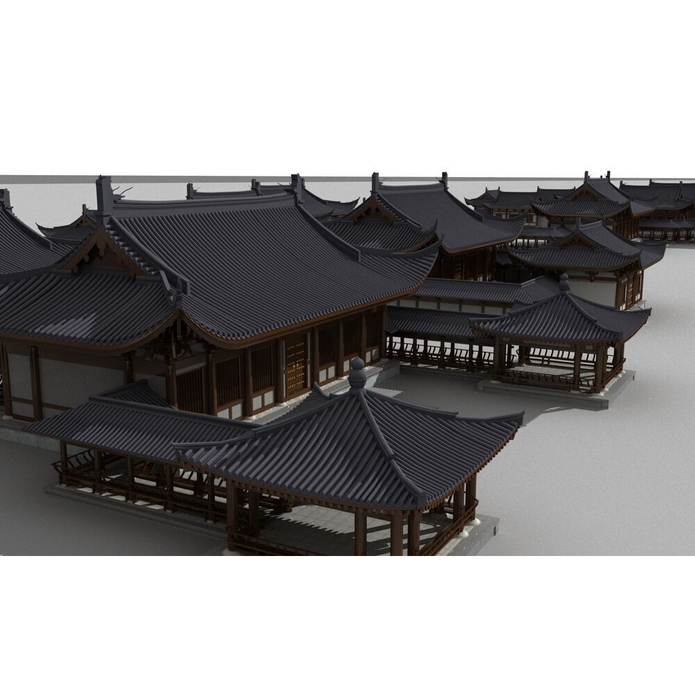 Ancient Chinese Architecture 3D Model – Traditional Building Asset, FBX - View 15