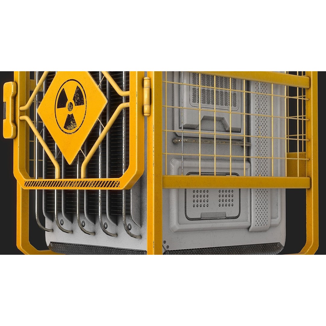 Sci-Fi Generator Battery 3D Model – Low Poly PBR Asset, FBX - View 13