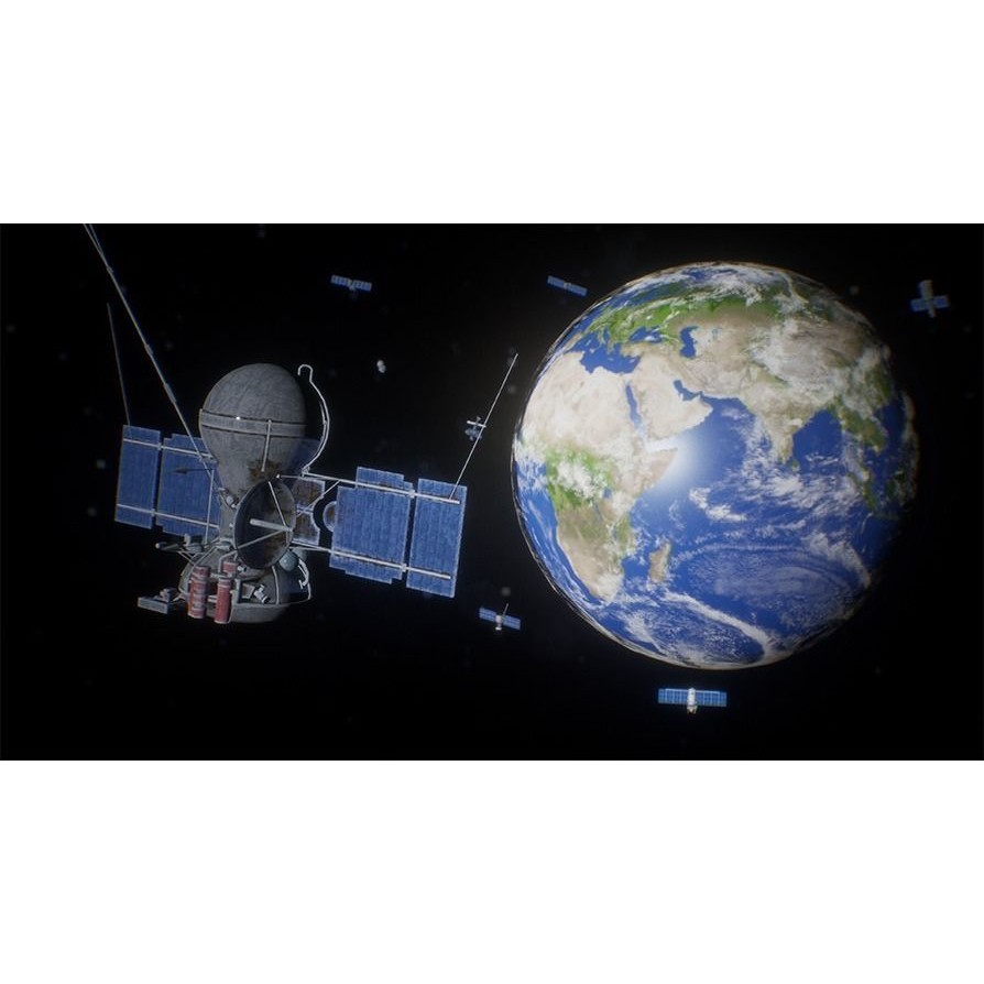 Satellite 3D Model – Low Poly PBR Asset for Space Projects - View 16