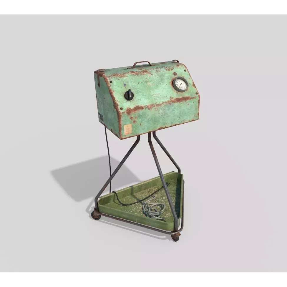 Abandoned Medical Pump 3D Model – Realistic PBR Asset, FBX, OBJ - View 2