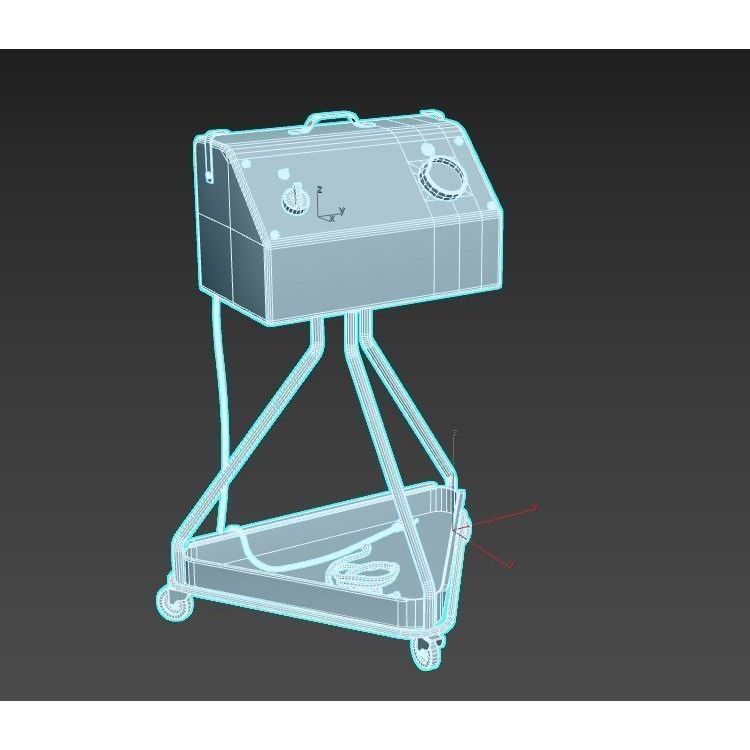 Abandoned Medical Pump 3D Model – Realistic PBR Asset, FBX, OBJ - View 8