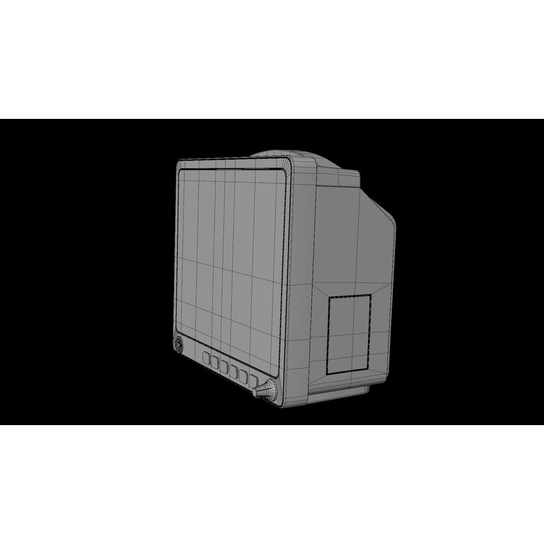 Patient Monitor Roll Stand 3D Model – High Quality Medical Asset, FBX - View 16