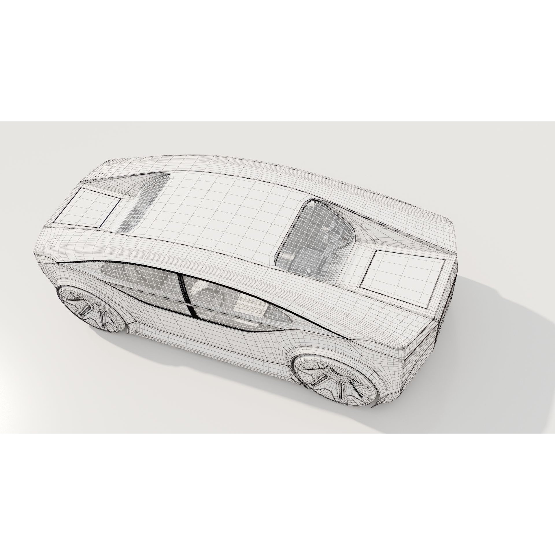 Self-Driving Car Concept - Game-Ready 3D Model - View 10