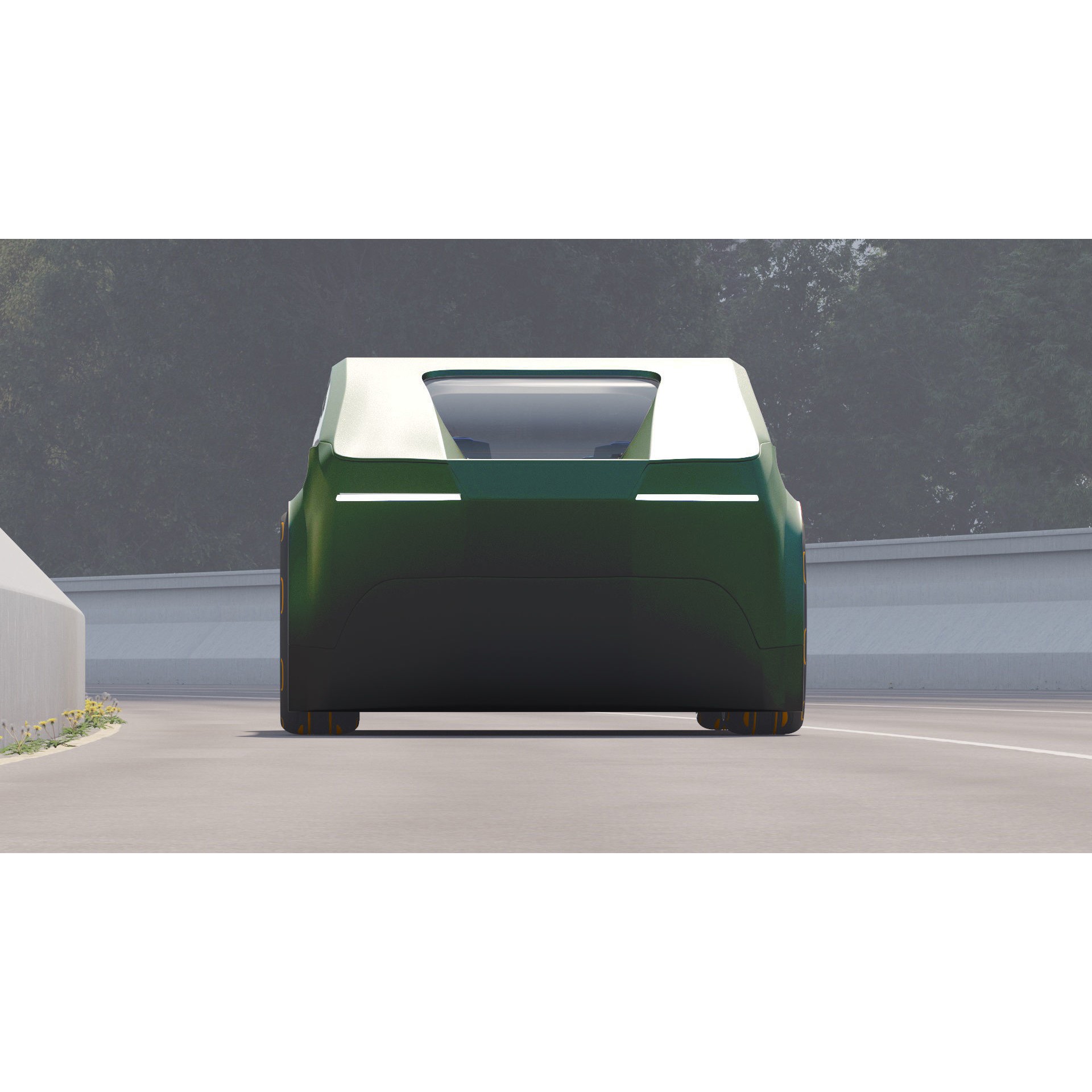 Self-Driving Car Concept - Game-Ready 3D Model - View 11