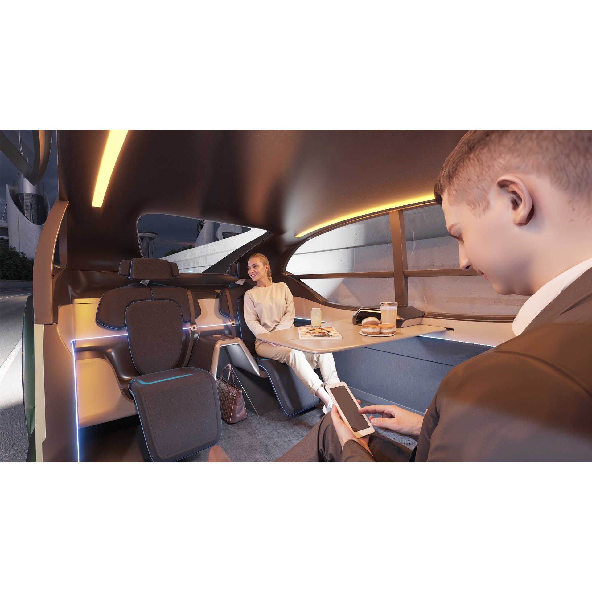 Self-Driving Car Concept - Game-Ready 3D Model - View 22