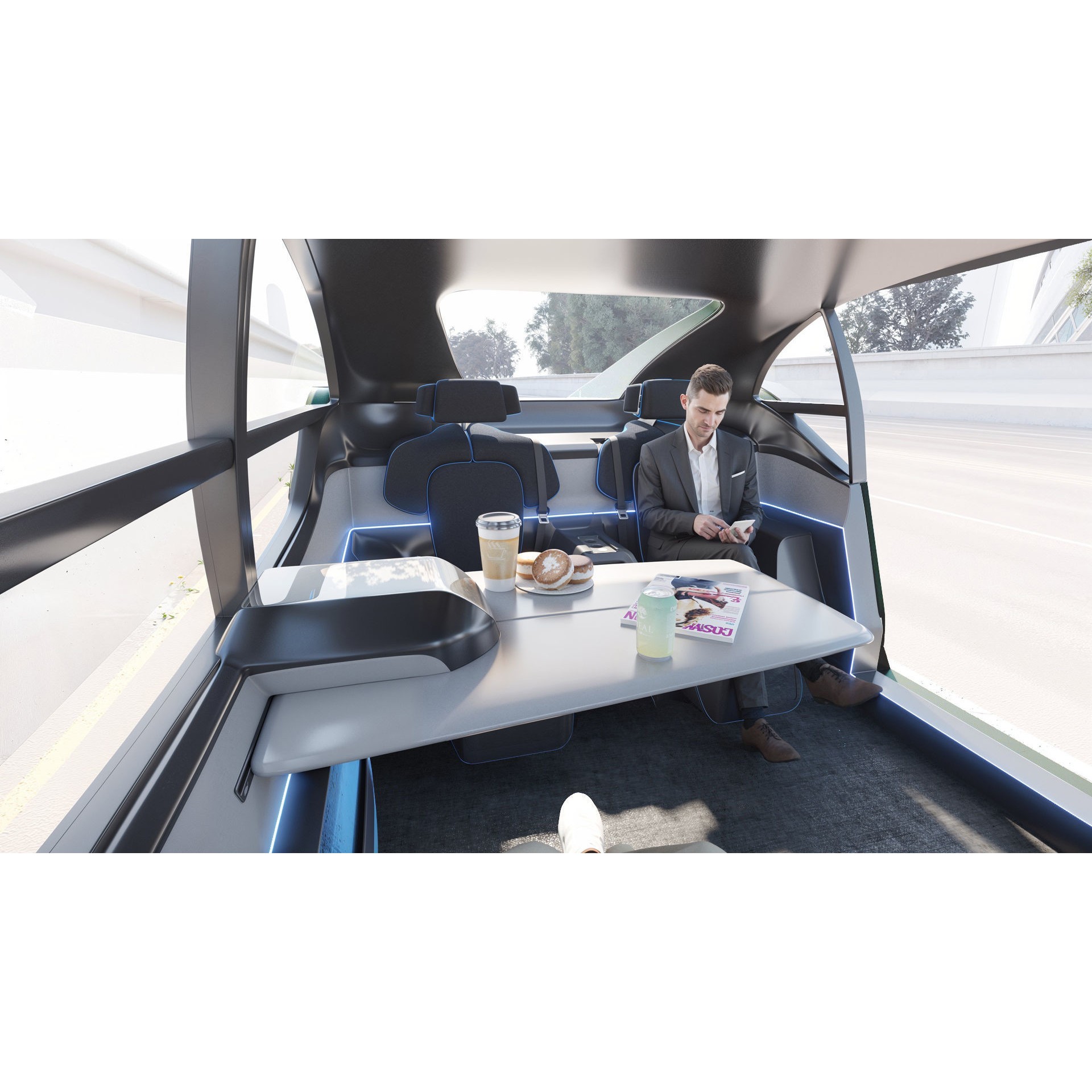 Self-Driving Car Concept - Game-Ready 3D Model - View 23