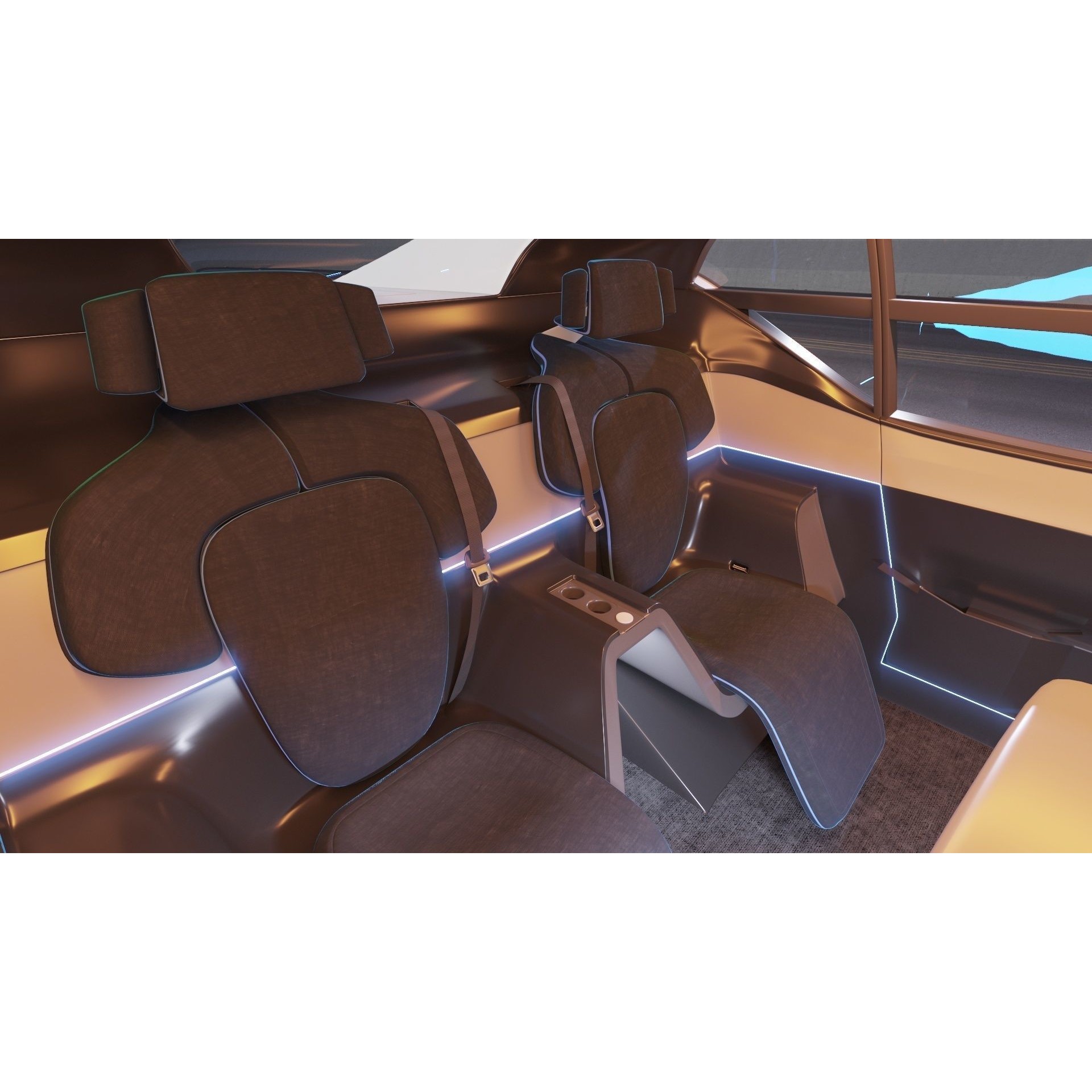 Self-Driving Car Concept - Game-Ready 3D Model - View 27