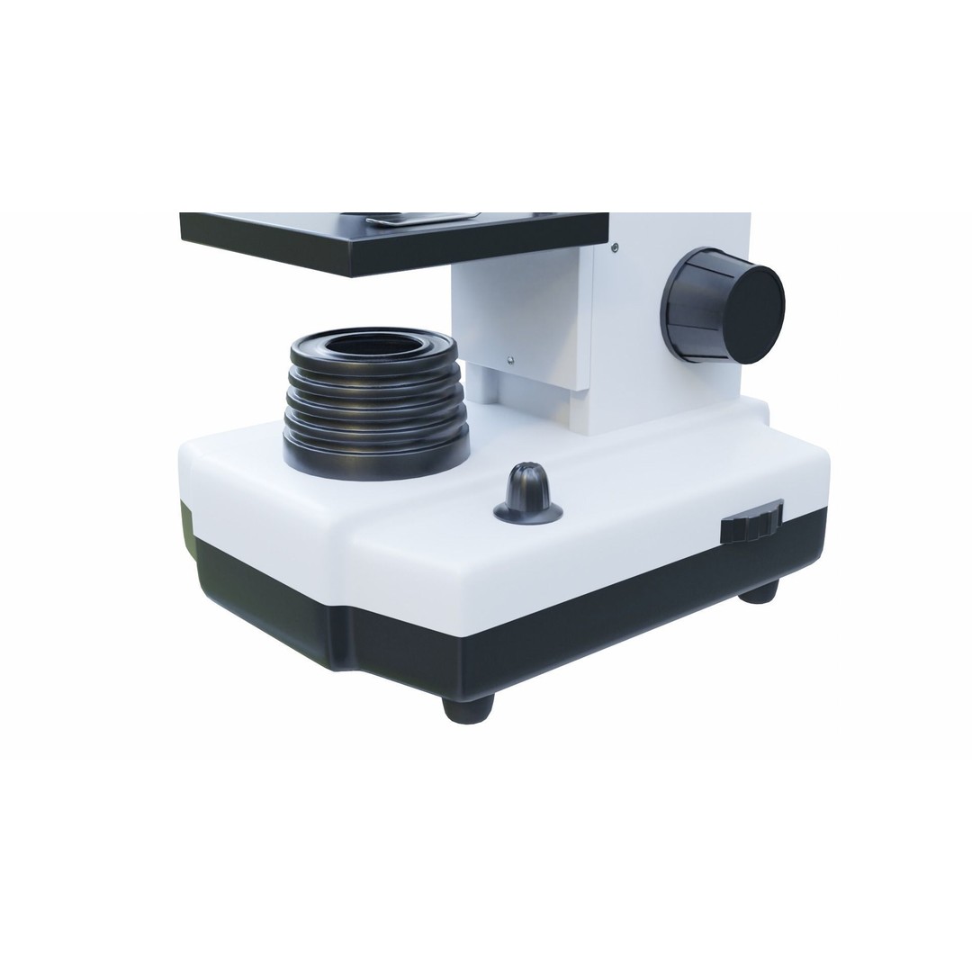 Microscope 3D Model – Low Poly PBR Asset, FBX & OBJ Formats - View 10