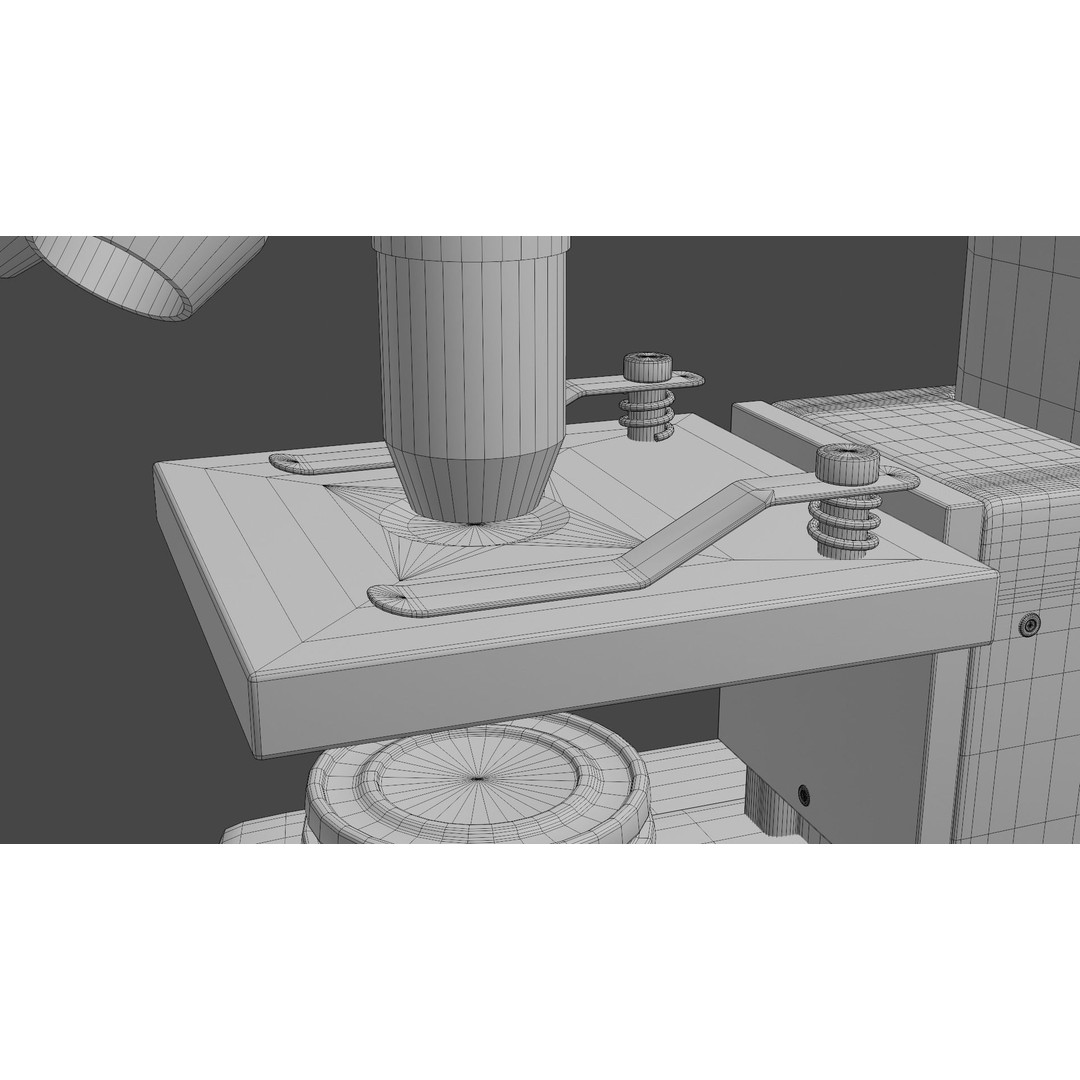 Microscope 3D Model – Low Poly PBR Asset, FBX & OBJ Formats - View 18