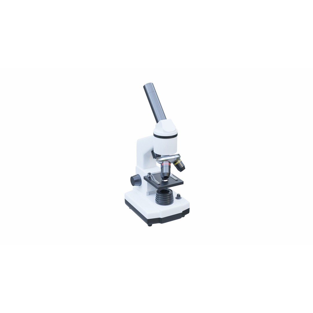 Microscope 3D Model – Low Poly PBR Asset, FBX & OBJ Formats - View 4