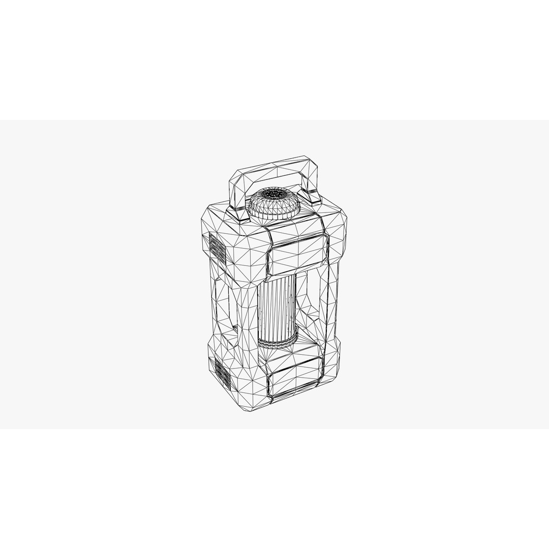 Sci-Fi Lantern 3D Model – Low Poly PBR Asset, Blender & FBX - View 12