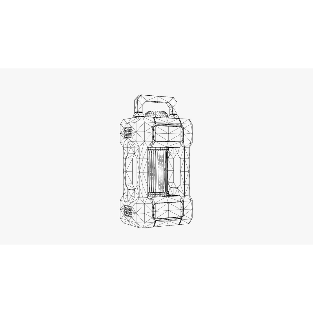 Sci-Fi Lantern 3D Model – Low Poly PBR Asset, Blender & FBX - View 6