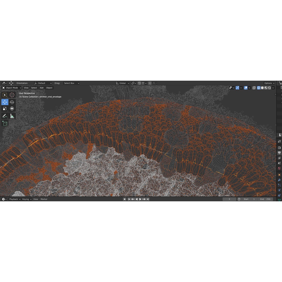 Corona Virus 3D Model – Scientifically Accurate Molecular Visualization, Blender - View 14