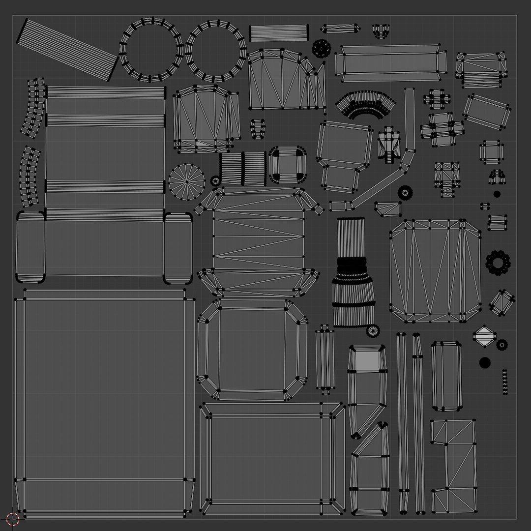 Heavy Stationary Guns 3D Model – Low Poly Military Asset, FBX