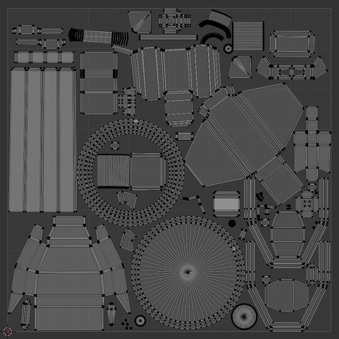 Heavy Stationary Guns 3D Model – Low Poly Military Asset, FBX - View 14