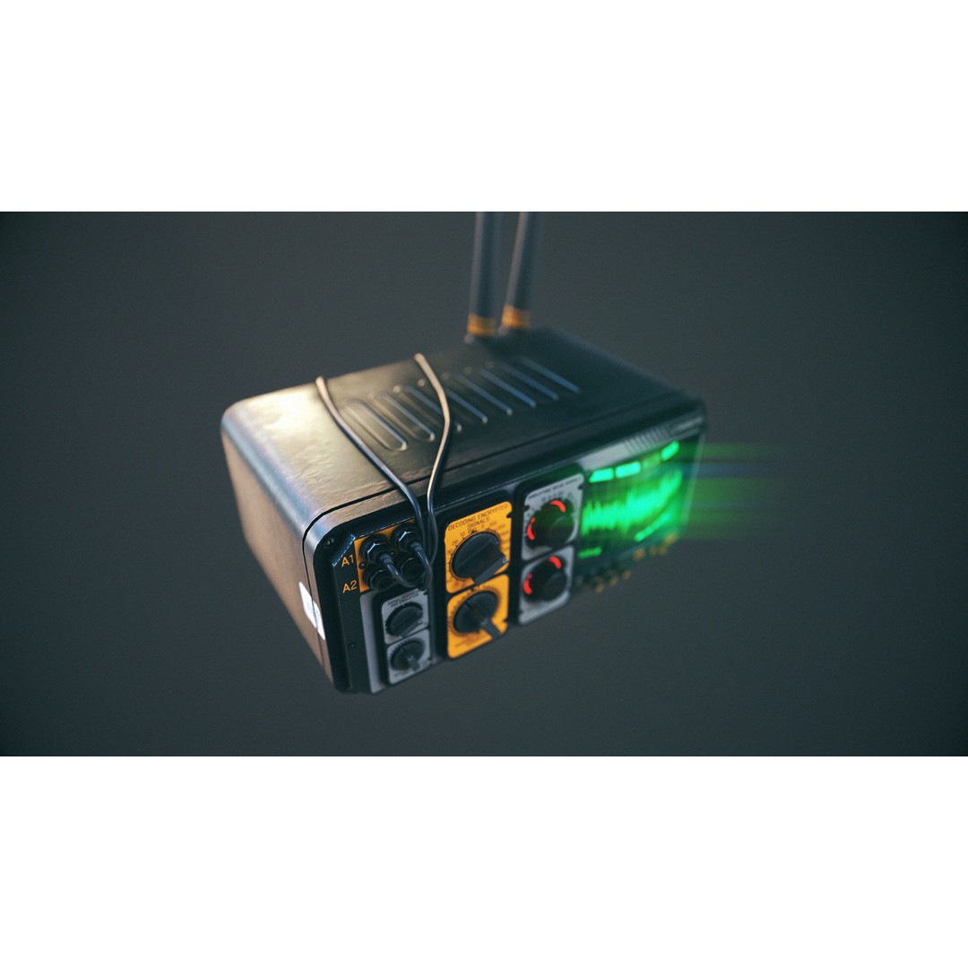 Power Generator 3D Model – Low Poly Rigged Device, FBX & OBJ - View 11