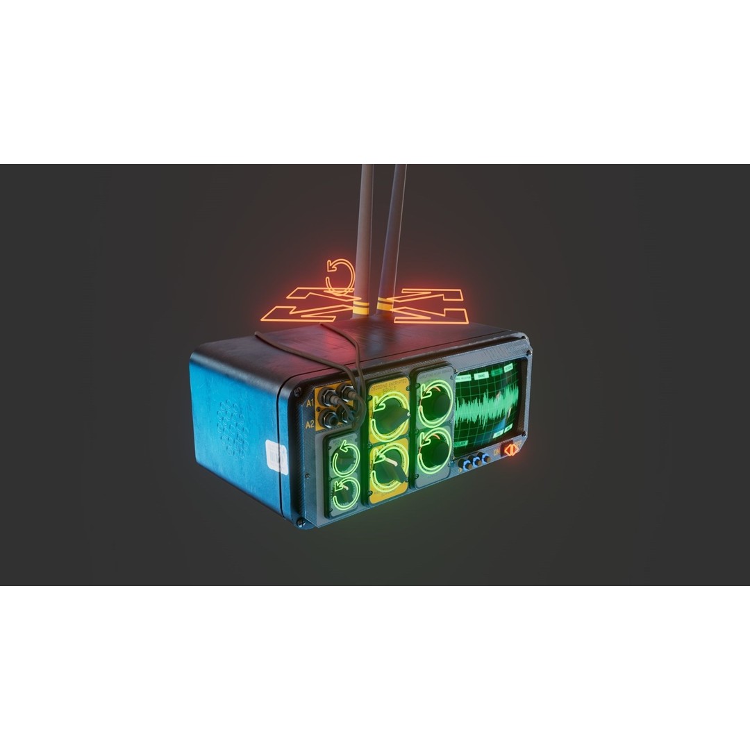 Power Generator 3D Model – Low Poly Rigged Device, FBX & OBJ - View 12